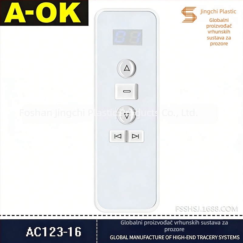 AC123 serija električnih zavjesa – ručni daljinski upravljač s 433 MHz RF transmiter