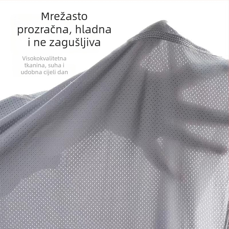 Muški tank top za ljeto, plus veličine, od ice silk mreže