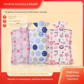 Velika vrećica za vodu s PVC plišom, napunjena vodom, otporna na curenje i eksploziju, grijač za ruke, dvostruka upotreba – toplo/hladno