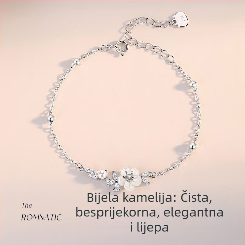 Narukvica kamelija za žene - ljetni lagani luksuz, nišna kolekcija