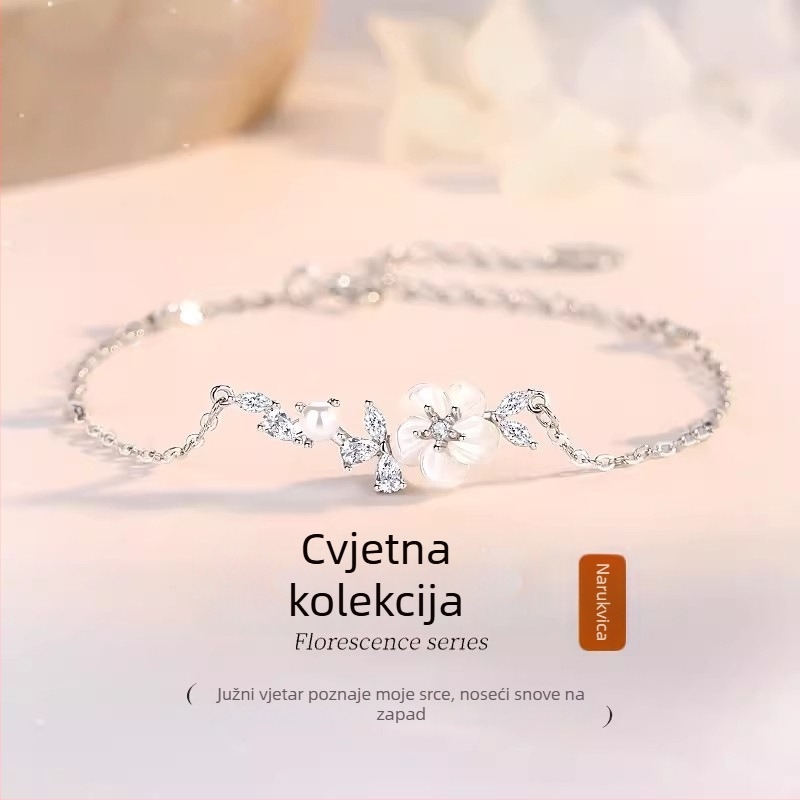 Narukvica kamelija za žene - ljetni lagani luksuz, nišna kolekcija