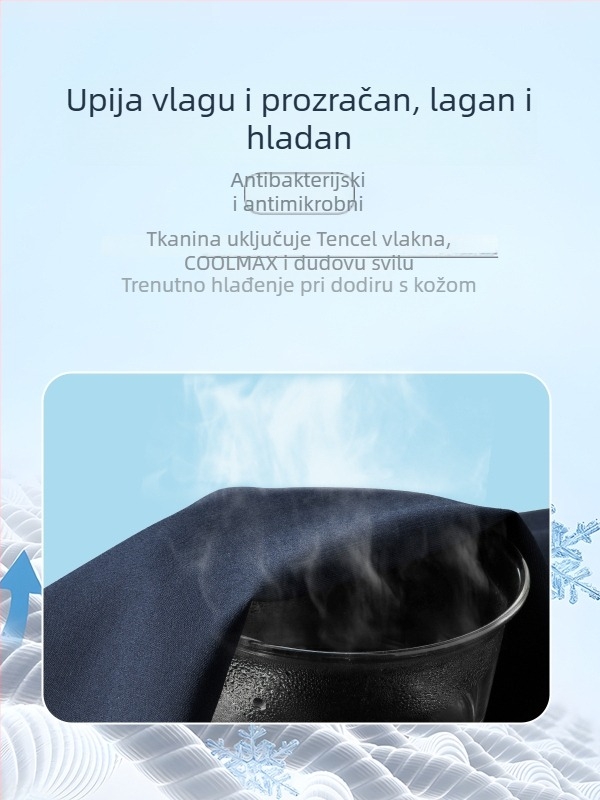 Muške hlače od ice silk i mulberry silk – vrhunske poslovne hlače, elegantan opušten kroj