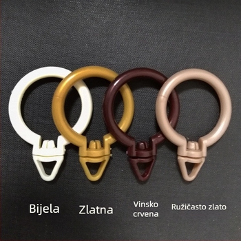 Kuke za zavjese na šinu, četverozubni kuki, vješalice, kukice za tkaninu, dodaci