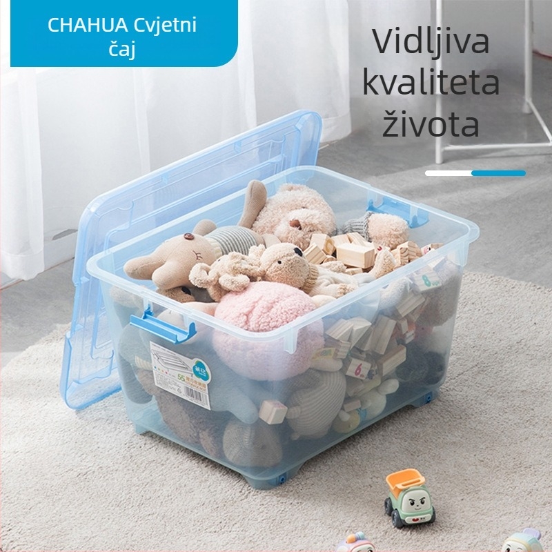 Camellia prozirna plastična kutija za pohranu – XL za odjeću, deke i igračke