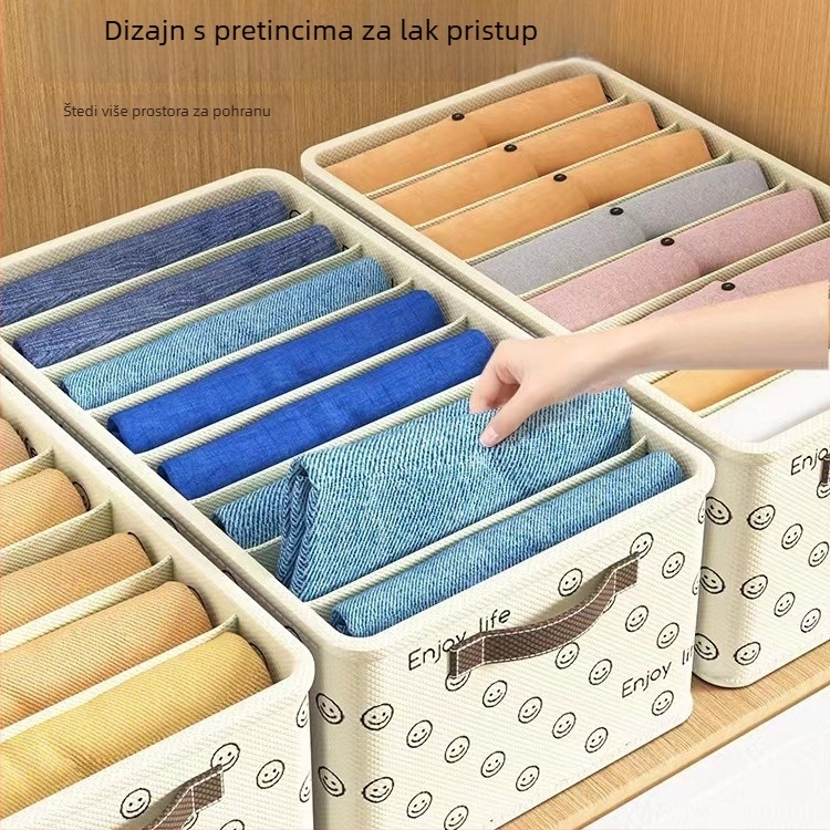Organizator ormara s ladicama, 18 L, za traperice i odjeću