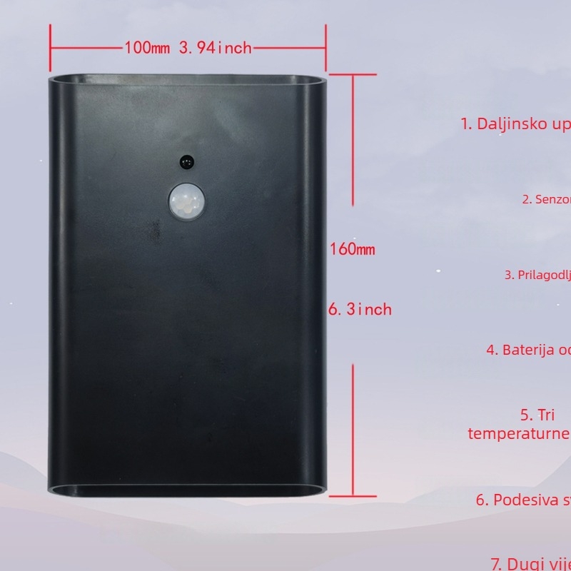 Novi prilagođeni model zidne lampe s daljinskim upravljanjem, senzorom pokreta i punjivom baterijom
