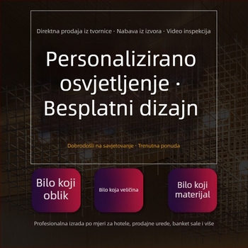 Kristalni rasvjetni elementi prilagodljivi za nestandardne projekte, originalni dizajn rasvjete za komercijalnu upotrebu, zidne i stolne lampe