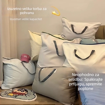 Vreća za pohranu deke velike kapacitete i organizator za odjeću – za putovanja i selidbu