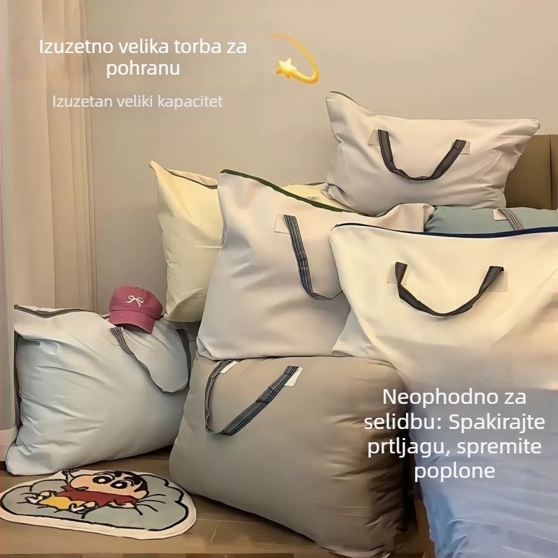Vreća za pohranu deke velike kapacitete i organizator za odjeću – za putovanja i selidbu