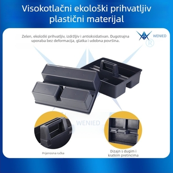 Prijenosni koš za alate za njegu automobila i kutija za alat, višefunkcionalni organizator za pohranu
