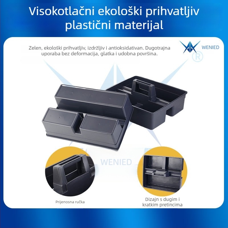 Prijenosni koš za alate za njegu automobila i kutija za alat, višefunkcionalni organizator za pohranu