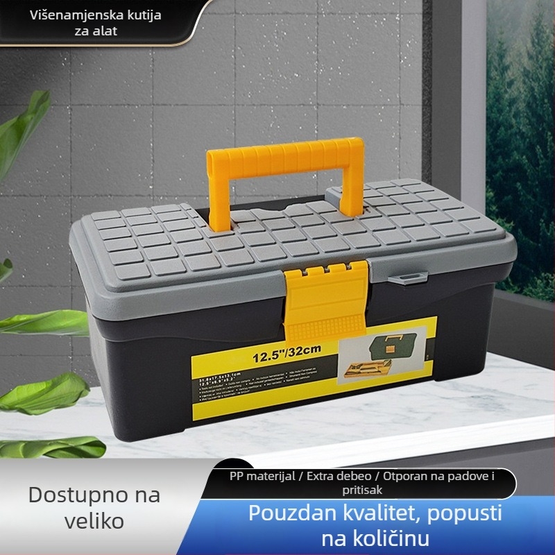 ABS plastična kutija za alate, prijenosna kutija za vanjsku ribolovnu opremu, kutija za automobil velike kapacitete