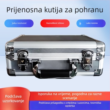 Prijenosna kutija od aluminijske legure za alat – pohrana alata, hardvera i preciznih instrumenata
