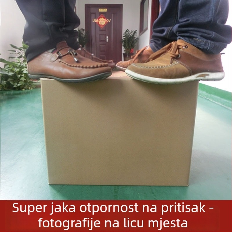 Kutija za preseljenje veličine 4 za pošiljke i e-trgovinu, kutija od valovitog kartona, logistička ambalaža, kutija za cipele