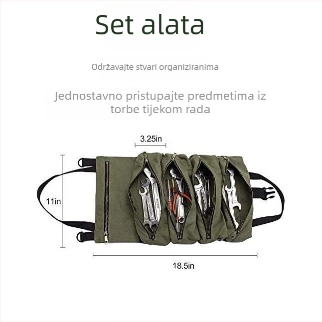 Višenamjenska prijenosna torba za alate za električare, rolna torba za pohranu alata
