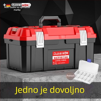 Dvoslojna plastična kutija za alat za automobil, prilagodljiva, višestruka namjena za električare
