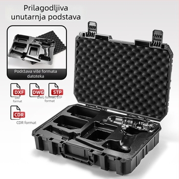 Prilagođena kutija za alate s litijskom baterijom, prijenosna kutija za alate, kutija za alate prilagođena automobilu, zaštitna kutija za alate za dom i gradilište