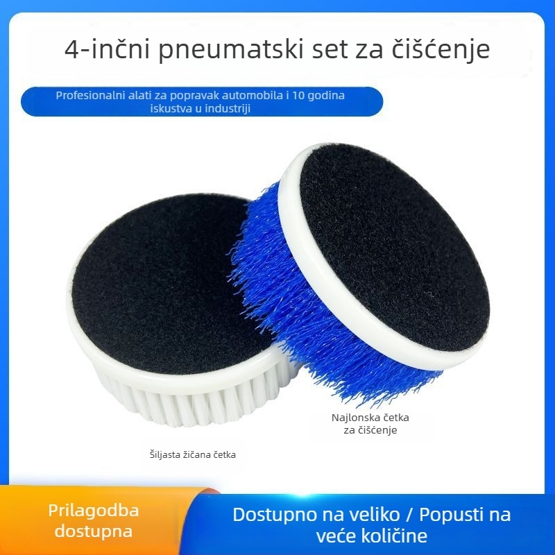 4-inčni pneumatski set za čišćenje, kutija alata od aluminijske legure, nano listovi za čišćenje