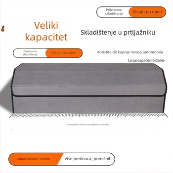 Organizator prtljažnika od nubuk kože sa magnetskim zatvaračem, sklopivi, višefunkcionalan