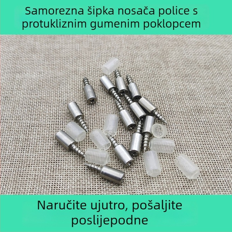 Jednostrani samorezni držač za police i pregrade za ormane i garderobu — metalni nosac nosivosti
