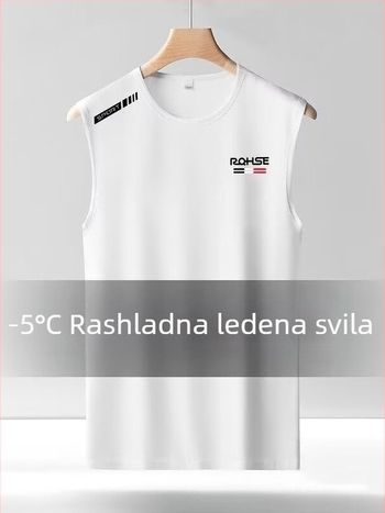 Muški ljetni sportski top bez rukava, široka ramena, brzo se suši mrežasti materijal