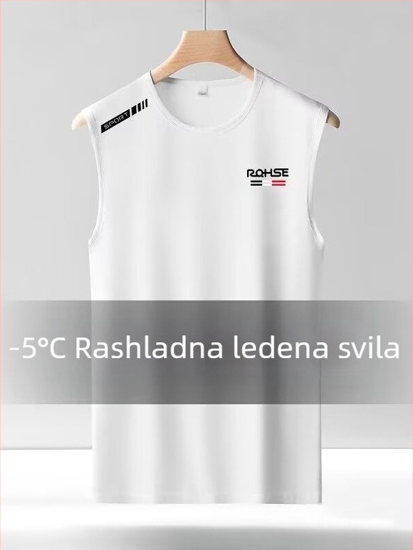 Muški ljetni sportski top bez rukava, široka ramena, brzo se suši mrežasti materijal