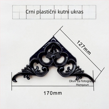 Plastični okvir za križićno šivanje s cvjetnim motivom, antik završna sprej boja