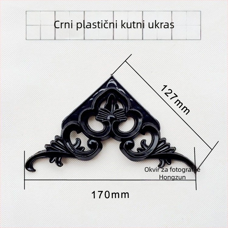 Plastični okvir za križićno šivanje s cvjetnim motivom, antik završna sprej boja