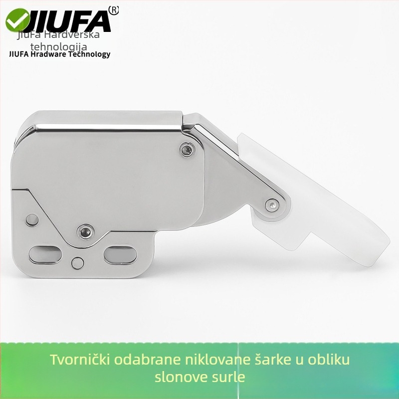 Zglob ormarića s nosom slona, otvaranje dodirom, niklirano CS-8330