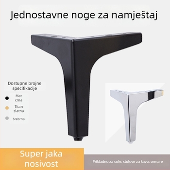 Metalne nogice namještaja za sofu, ormar, konferencijski stol, TV stalak i noćni ormarić – minimalistički dizajn, hladno valjani čelik