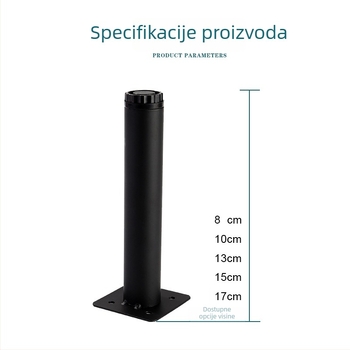 Nordijske metalne noge za namještaj, podesive srednje noge za stoliće za kavu, ormariće i sofe