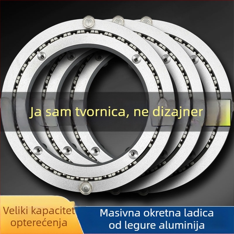 Tiho okretni disk od aluminijske legure za namještaj i blagovaonske stolove, promjer 8–40 inča