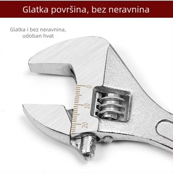 Podesivi ključ industrijske kvalitete, s univerzalnim čeljustima, višenamjenski
