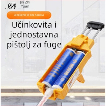 Dvokomponentni alat za popunjavanje fuge s dvostrukom cijevi pištolom za pukotine u kutovima