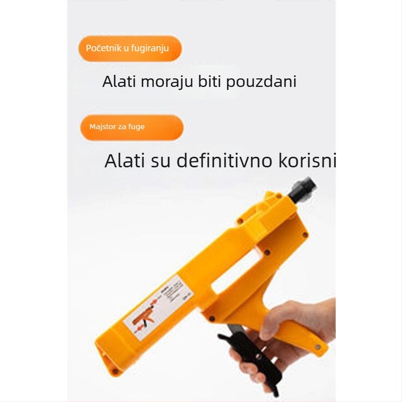 Dvokomponentni alat za popunjavanje fuge s dvostrukom cijevi pištolom za pukotine u kutovima