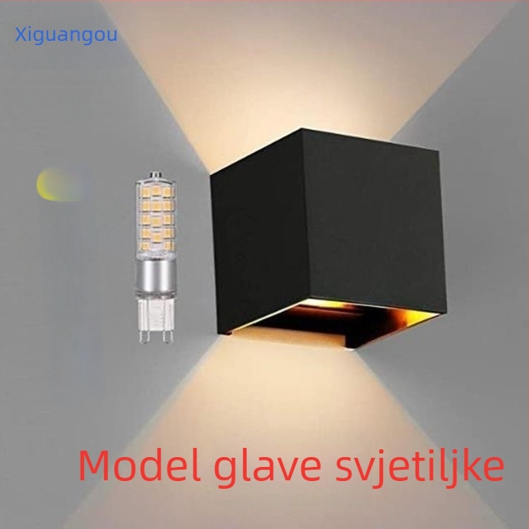 LED zidna svjetiljka s gore-dolje osvjetljenjem, moderni minimalistički dizajn, za hodnik, spavaću sobu i uz krevet