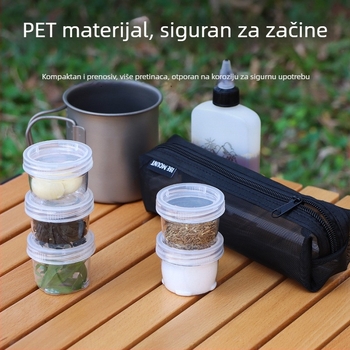 ANJI modulni set vanjskih posuda za začine za kampiranje i roštilj