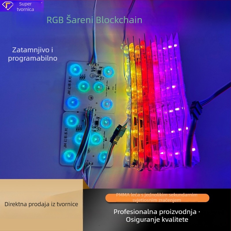 LED traka s reflektirajućim blokovima za plafonsko pozadinsko osvjetljenje, 220V modul, tvrdi LED trak, visoka svjetlina