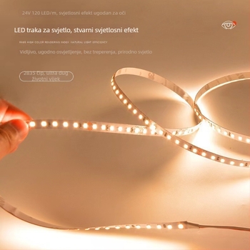 COB LED trak s niskim naponom, samoljepljiv 12V/24V, visoka svjetlina za kućno plafonsko linearno osvjetljenje