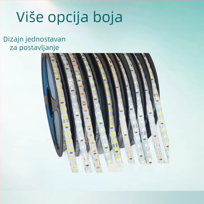 S-oblik LED traka, 12V, savitljiva i vodootporna, 60 ili 120 LED, 2835 LED visoke svjetline