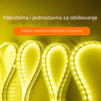 Vanjska LED traka 220V za odbijanje komaraca, žuta svjetlost, vodootporna, omatanje oko stabla, inženjerska verzija