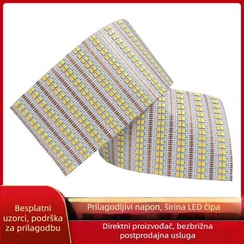 2835 LED trak, ulazno napajanje 3V-24V, 30-120 LED, širina 3-10 mm, monokromatske/dvobojne/RGB opcije