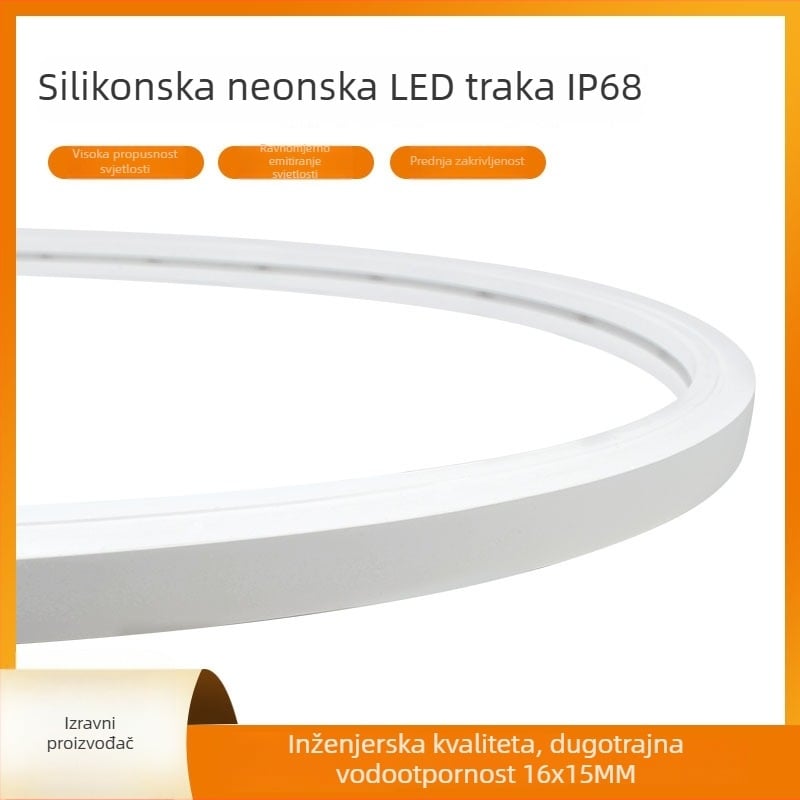 IP68 silikon LED traka Neon, 24V niskog napona, vodootporna RGB rasvjeta za vodne efekte u bazenu