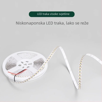 LED traka 12V/24V, samoljepljiva, prilagodljiva duljina, 2835 bez treperenja, nježna LED, inteligentno prigušivanje