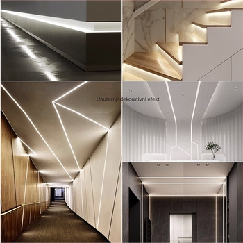LED traka 12V/24V, samoljepljiva, prilagodljiva duljina, 2835 bez treperenja, nježna LED, inteligentno prigušivanje