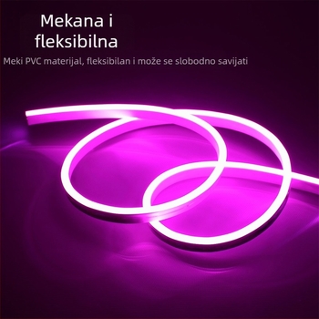 LED fleksibilna neonska svjetleća traka, ugrađena, niskonaponska, vanjsku vodootpornu 12V, neonski reklamni znak, dekorativna svjetleća traka po obliku