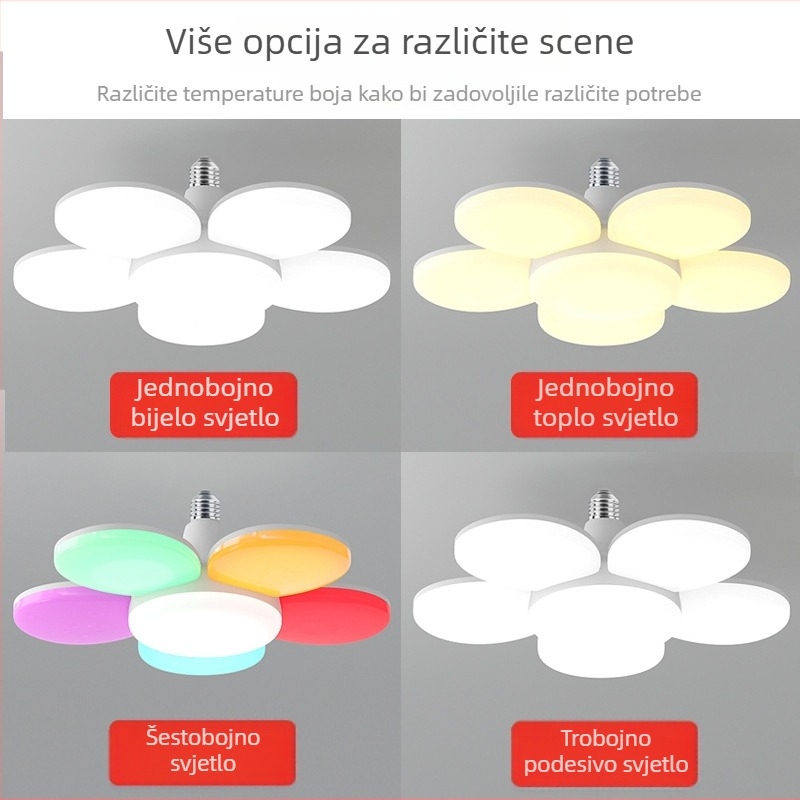LED UFO žarulja E27, kućno osvjetljenje, tri boje temperature, štedljiva, super svijetla