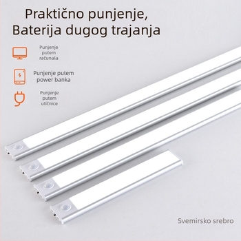 Pametan LED svjetlosni trak s senzorom pokreta za ormariće i garderobu, bežični, baterijski