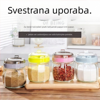 Set kuhinjskih posuda za začine sa solnicom, posudama za začine i posudom za ulje