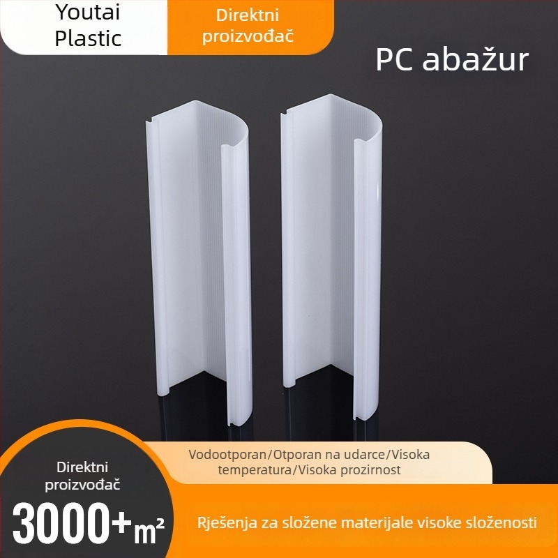 Prilagođeni PC abažur za uredsko i bolničko osvjetljenje, plastični okrugli L-oblik kućište lampe